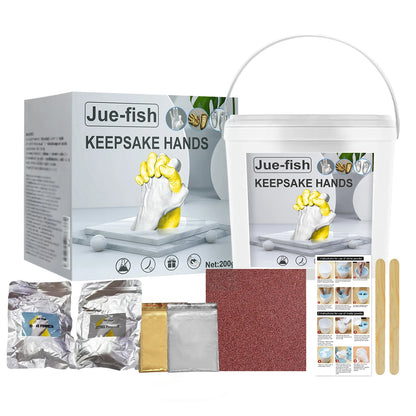 Three-Dimensional Hand Model Plaster Kit for Valentine's Day and Mother's Day Keepsakes